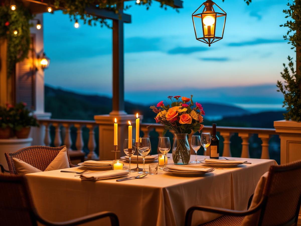 An evening table on the Amalfi coast