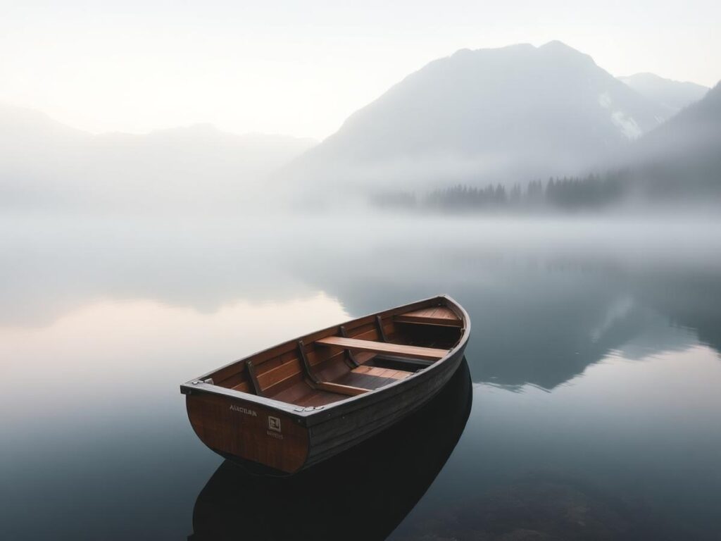 Stillness, found on a quiet alpine lake